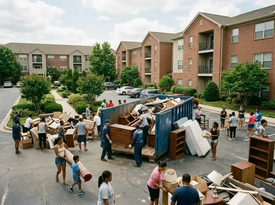 apartment-complex-community-cl-004 — recent job completion, 40 Yard Roll-off Dumpster Rentals in Sturgeon Bay