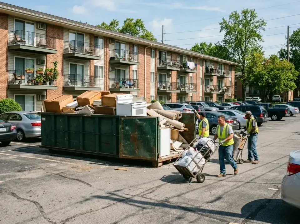 apartment-complex-renovation-p-008 — project overview, 40 Yard Roll-off Dumpster Rentals in Sturgeon Bay