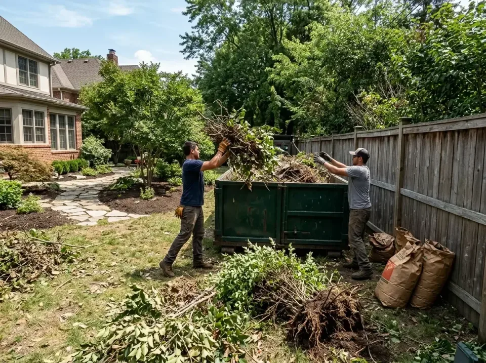 backyard-landscaping-cleanup-p-002 — expert technician, 40 Yard Roll-off Dumpster Rentals in Sturgeon Bay