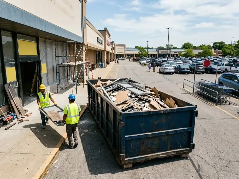 retail-store-renovation-debris-003 — frequently asked questions, 40 Yard Roll-off Dumpster Rentals in Sturgeon Bay